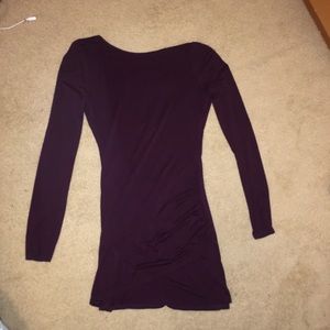 Maroon Bodycon long sleeve dress